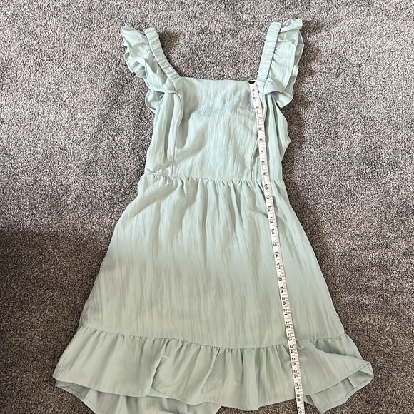She + Sky sea foam green open back dress - Picture 6 of 7